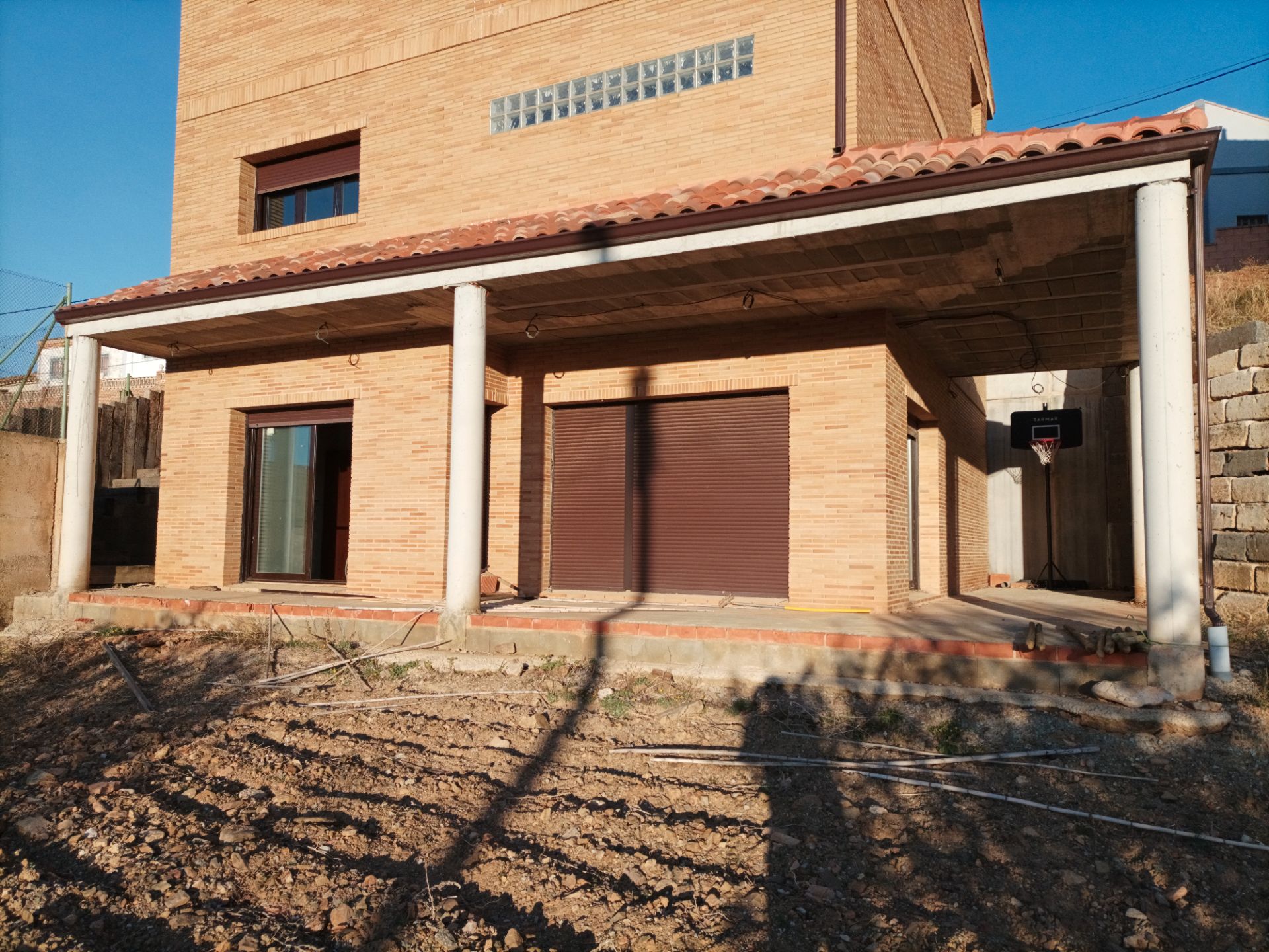 Exterior view of House or chalet for sale in Paniza  with Private garden and Storage room
