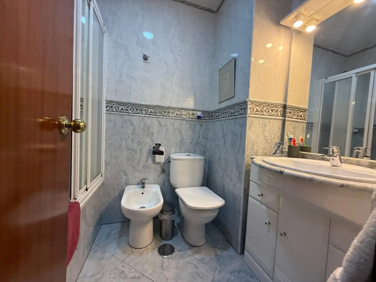Badezimmer von Wohnung zum Verkauf in Jerez de la Frontera mit Klimaanlage und Terrasse
