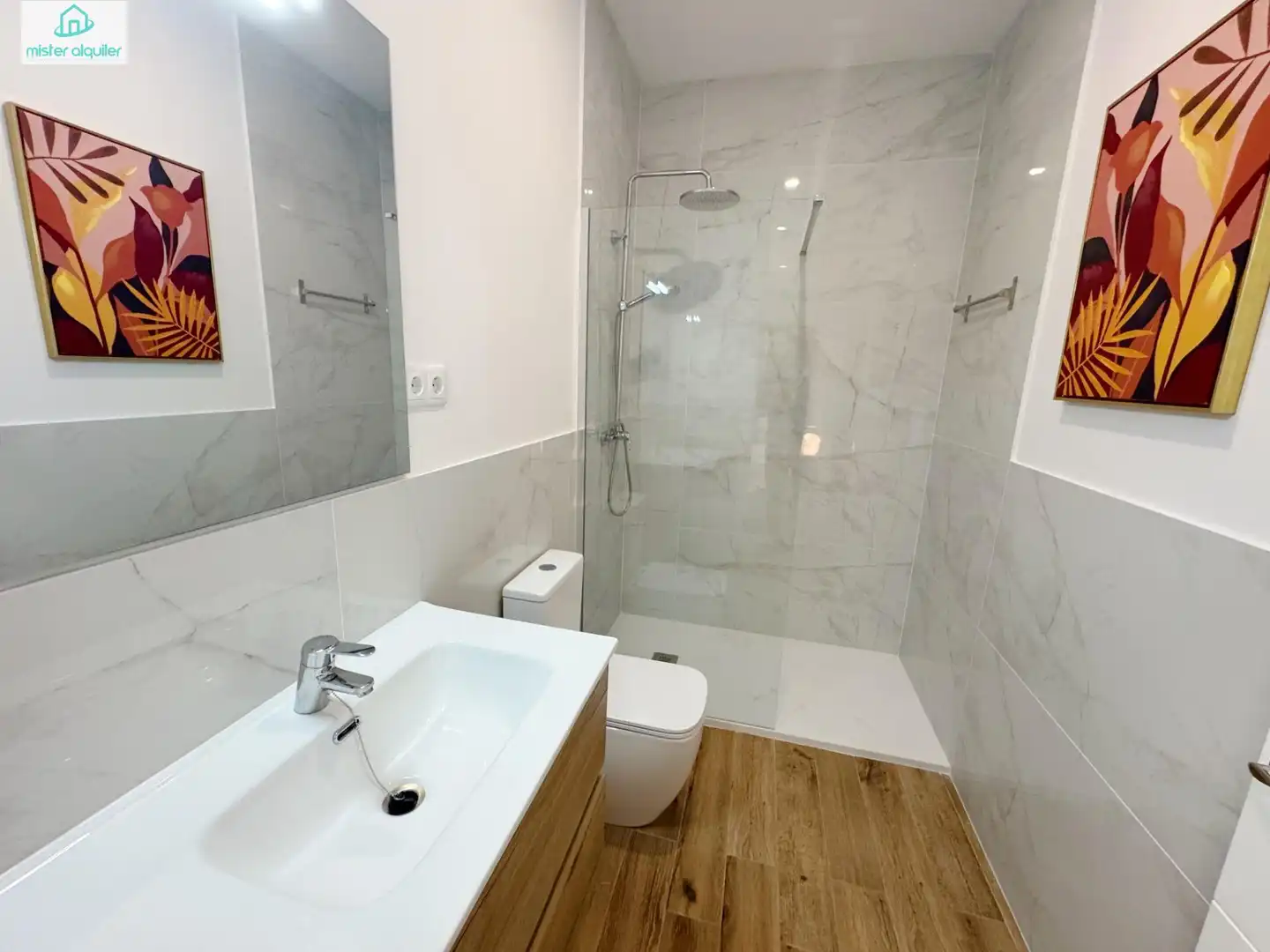Baño de Planta baja de alquiler en San Vicente del Raspeig / Sant Vicent del Raspeig con Aire acondicionado, Calefacción y Amueblado