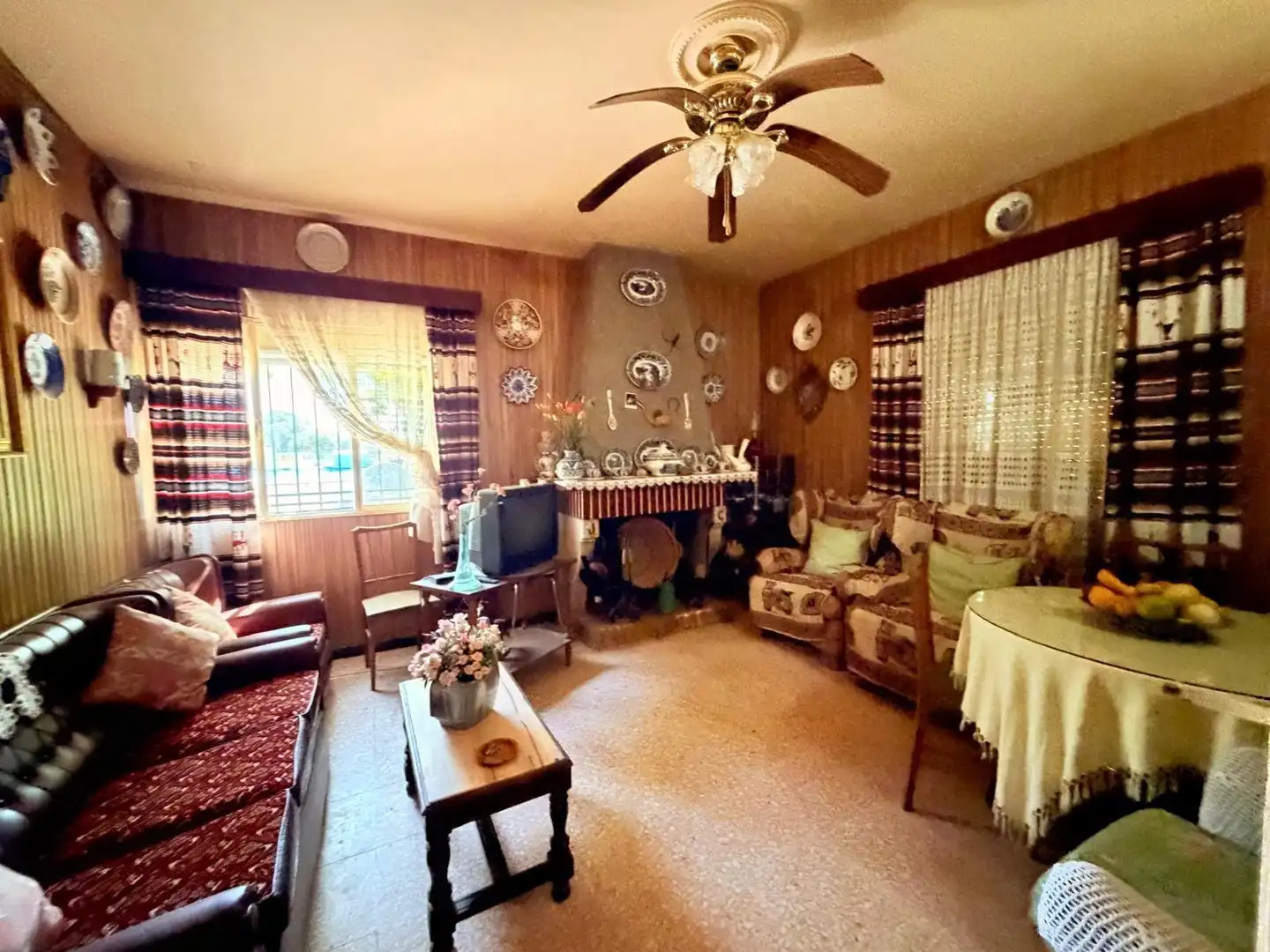 Sala de estar de Casa o chalet en venta en Valverde de Mérida con Jardín privado, Terraza y Trastero
