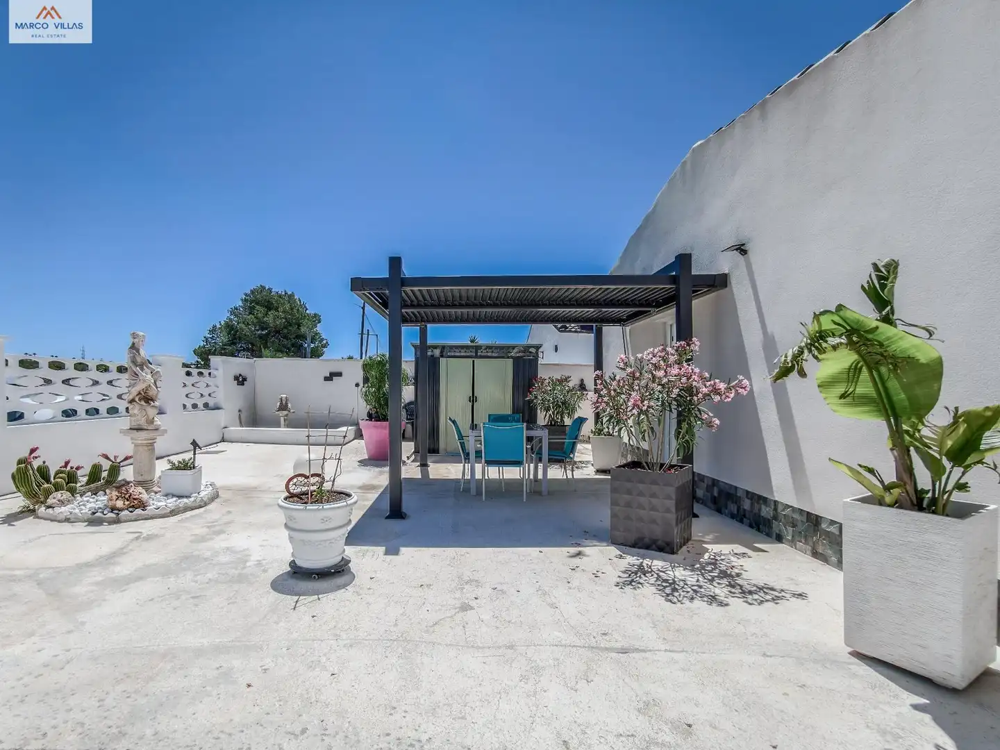 Terraza de Casa o chalet en venta en San Fulgencio con Aire acondicionado, Jardín privado y Piscina