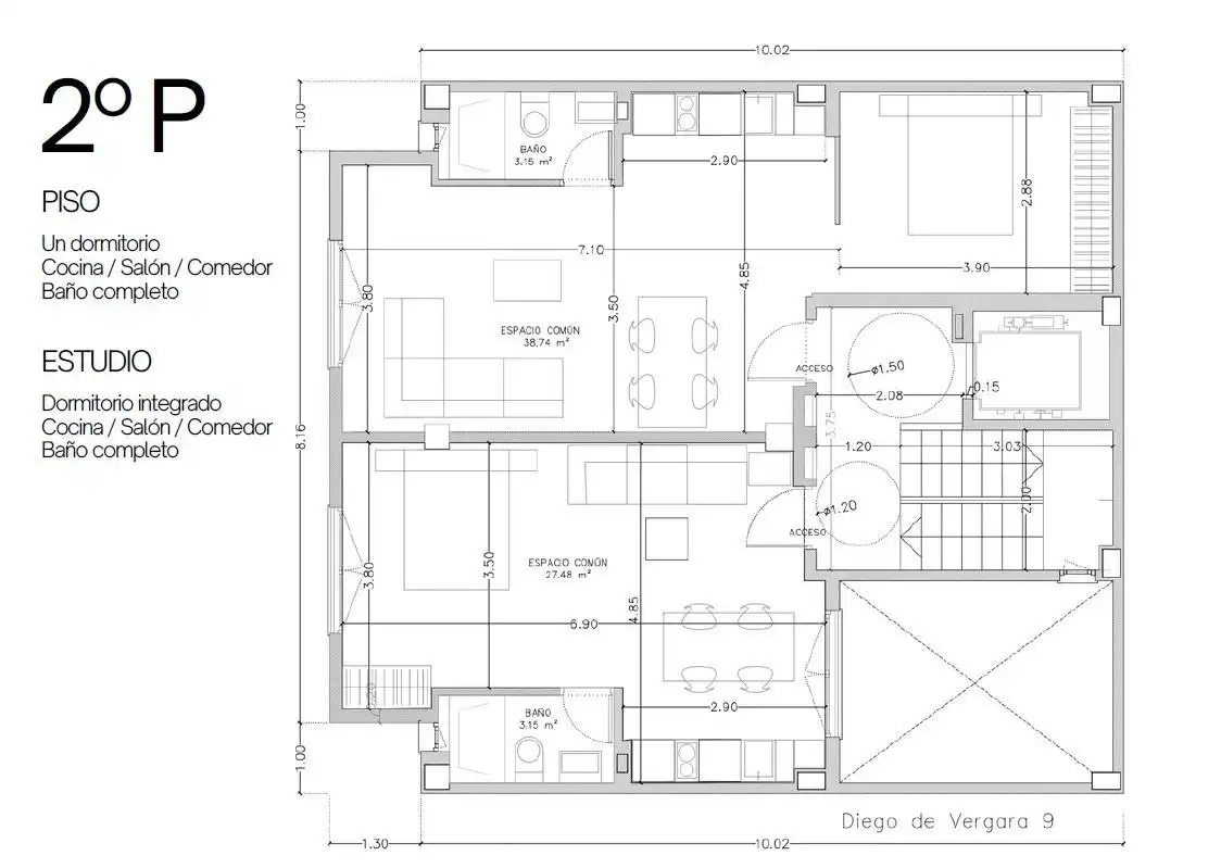 Appartement compact avec ascenseur à vendre à Bailén - Miraflores, imagen 9