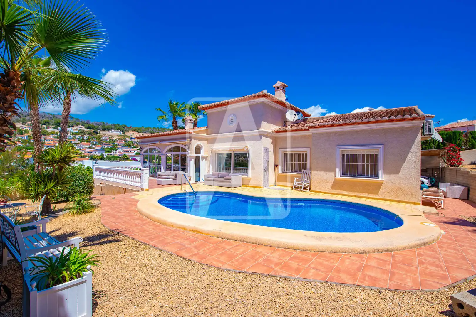 Vista exterior de Casa o chalet en venta en Calpe / Calp con Aire acondicionado, Calefacción y Jardín privado