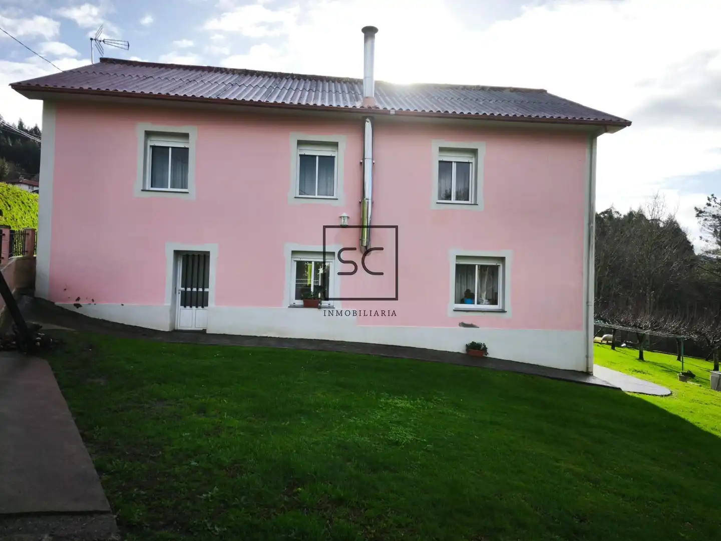 Vista exterior de Casa o chalet en venta en Narón con Trastero y Piscina