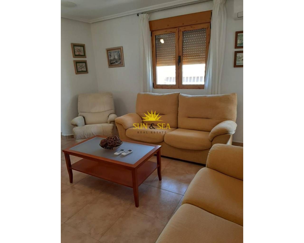 Living room of Apartment to rent in San Javier  with Heating, Furnished and Oven