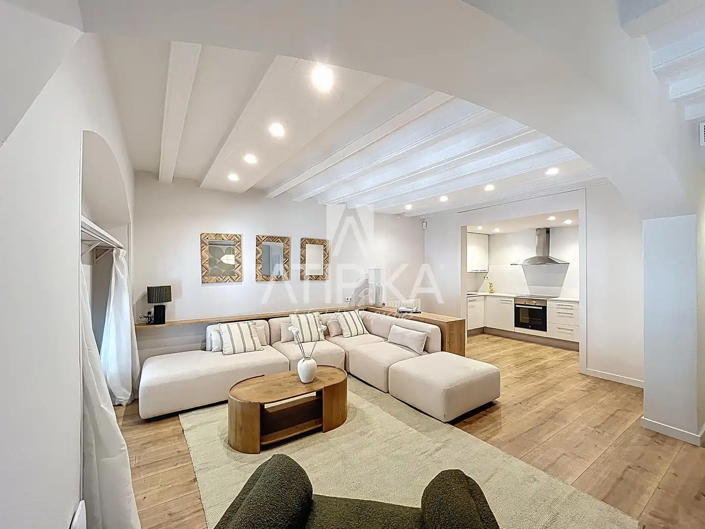 Sala de estar de Piso en venta en Barcelona con Aire acondicionado, Calefacción y Parquet