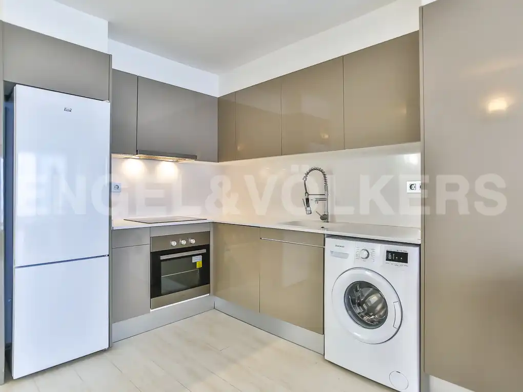 Kitchen of Attic for rent in Sitges  with Air Conditioner, Heating and Terrace