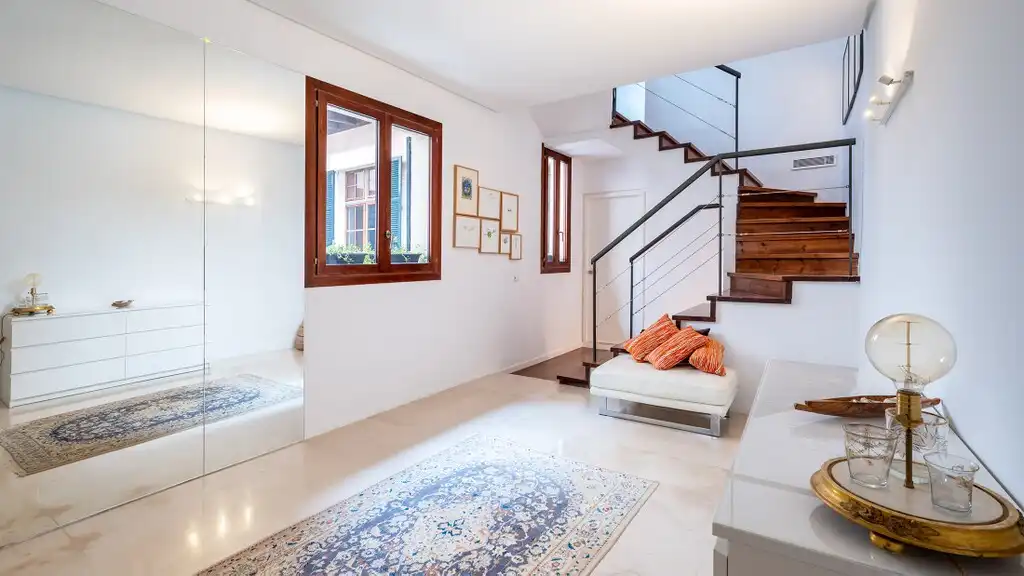 Sala de estar de Apartamento en venta en  Palma de Mallorca con Aire acondicionado, Terraza y Piscina comunitaria