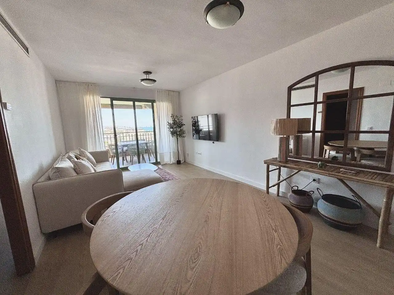 Sala de estar de Apartamento de alquiler en Alboraya con Aire acondicionado, Terraza y Amueblado