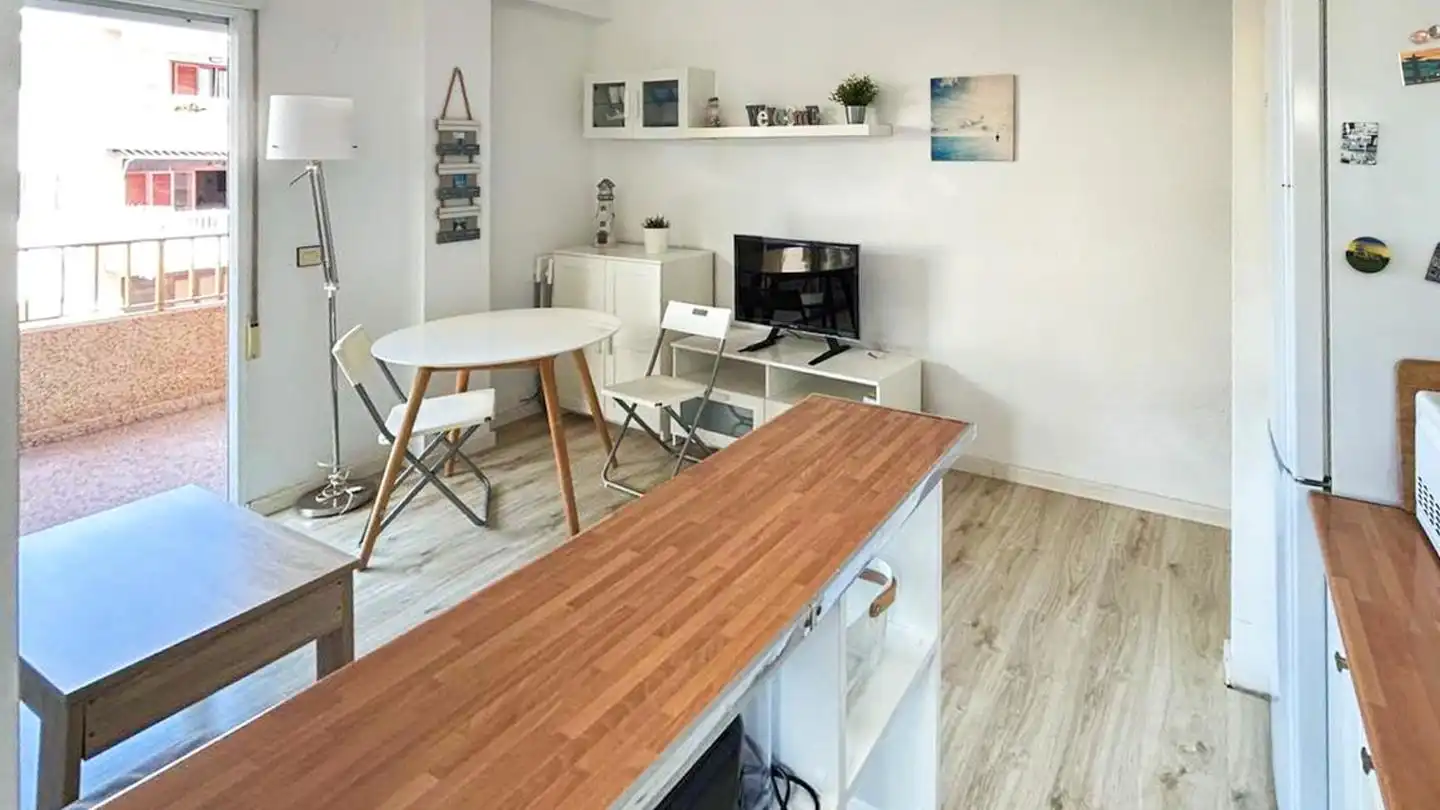 Living room of Flat for sale in Santa Pola  with Terrace and Furnished
