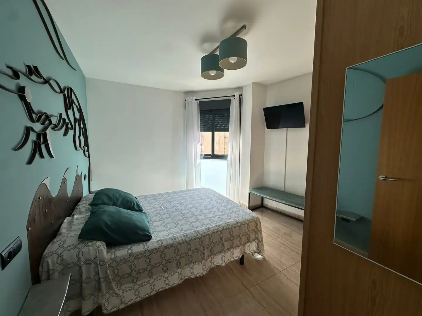 Schlafzimmer von Wohnung zur Miete in Vinaròs mit Klimaanlage, Heizung und Möbliert