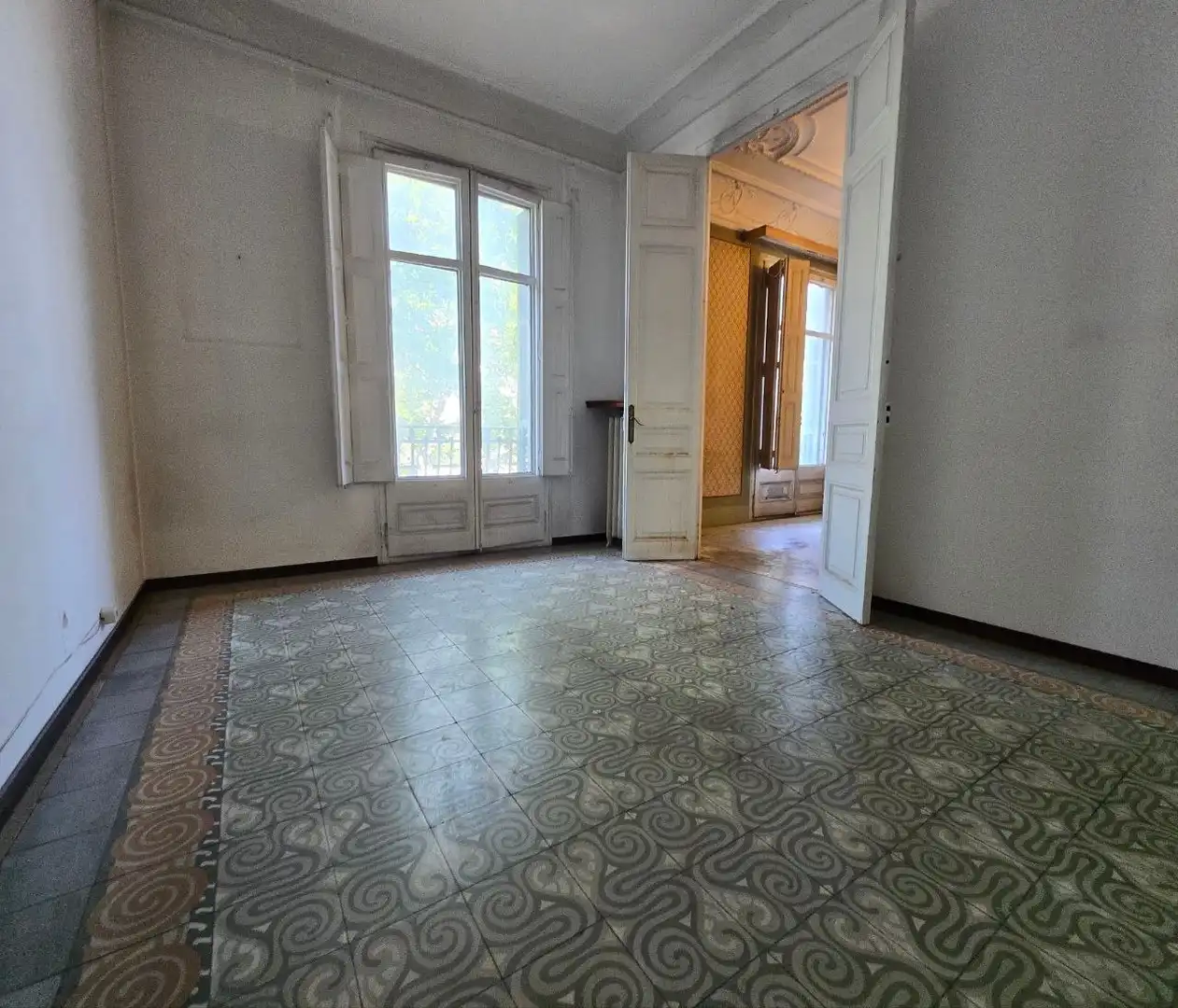 Sala de estar de Piso en venta en Barcelona con Calefacción, Trastero y Balcón