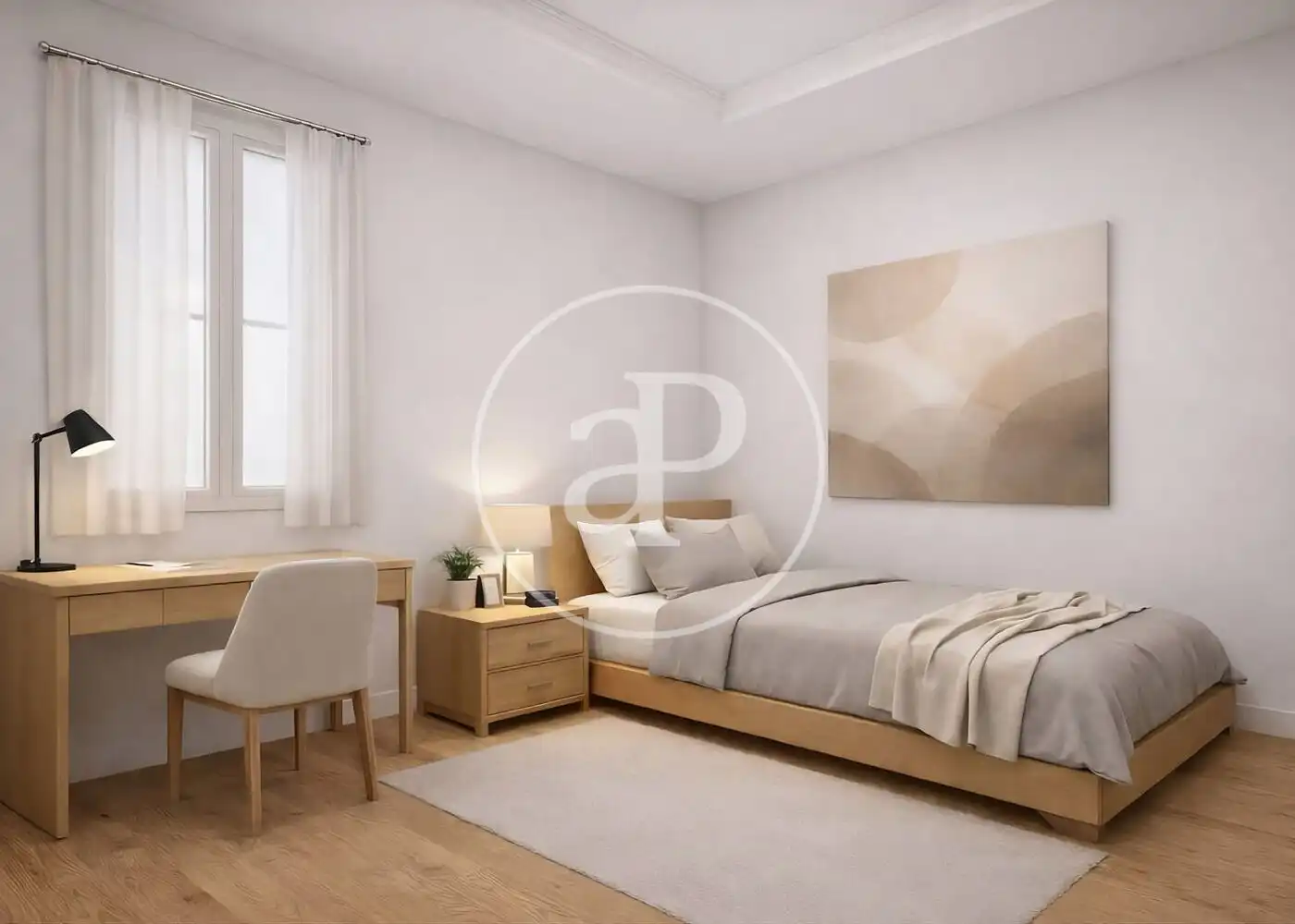 Bedroom of Flat for sale in Madrid  with Air Conditioner, Heating and Terrace