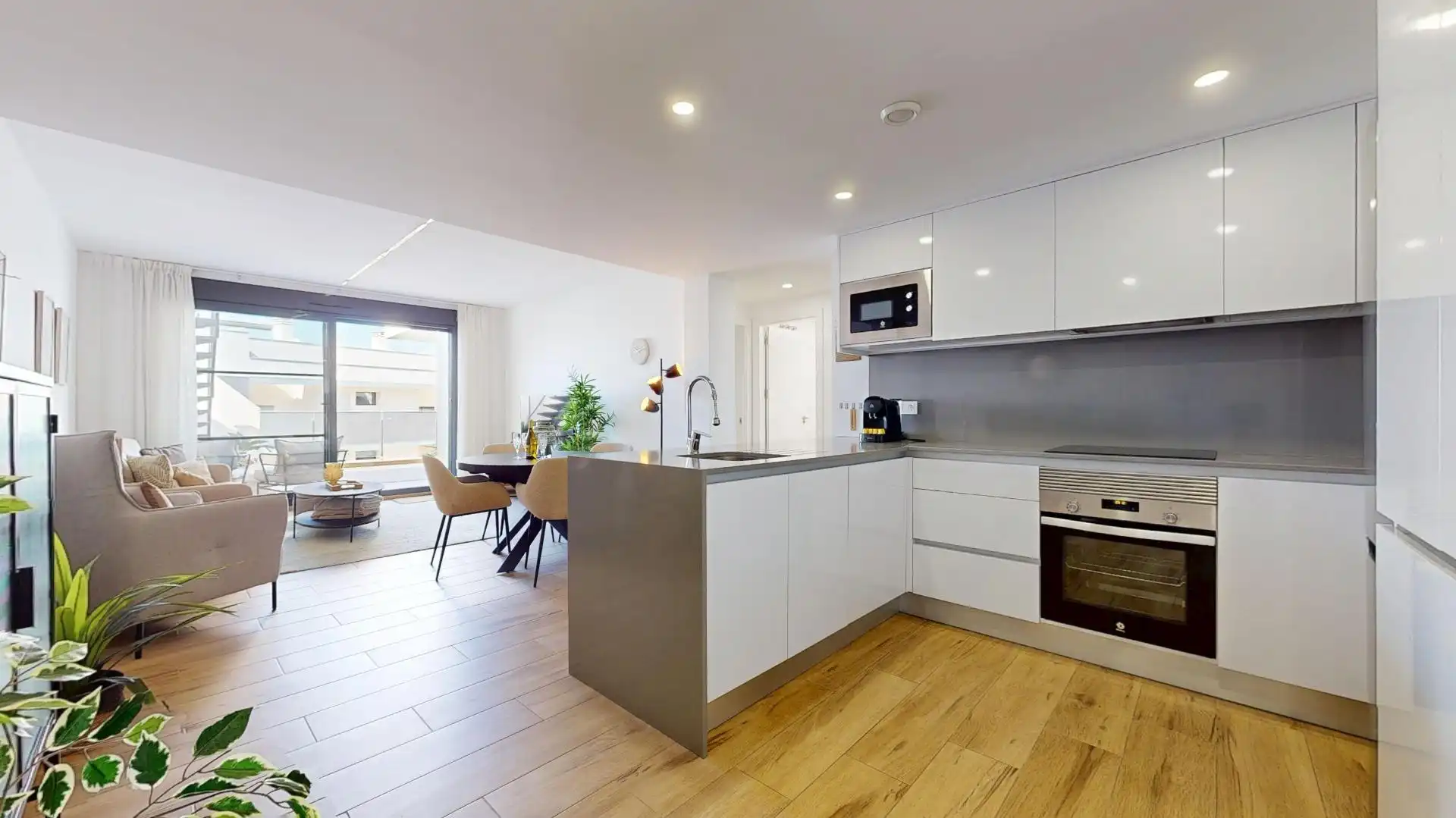 Cuina de Apartament en venda en San Javier amb Aire condicionat, Terrassa i Moblat