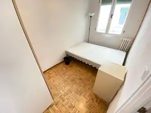 Schlafzimmer von Wohnung zur Miete in Madrid mit Heizung, Möbliert und Ofen