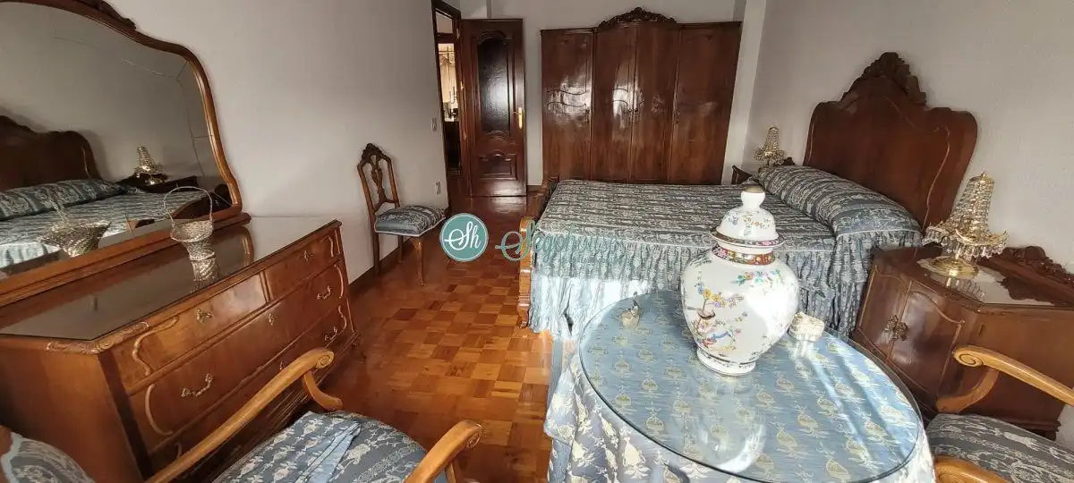 Bedroom of Flat for sale in Segovia  with Heating, Parquet flooring and Terrace
