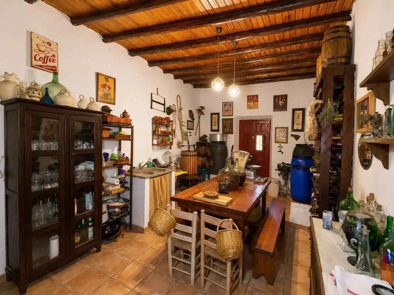 Cuina de Finca rústica en venda en Guareña amb Jardí privat, Terrassa i Piscina