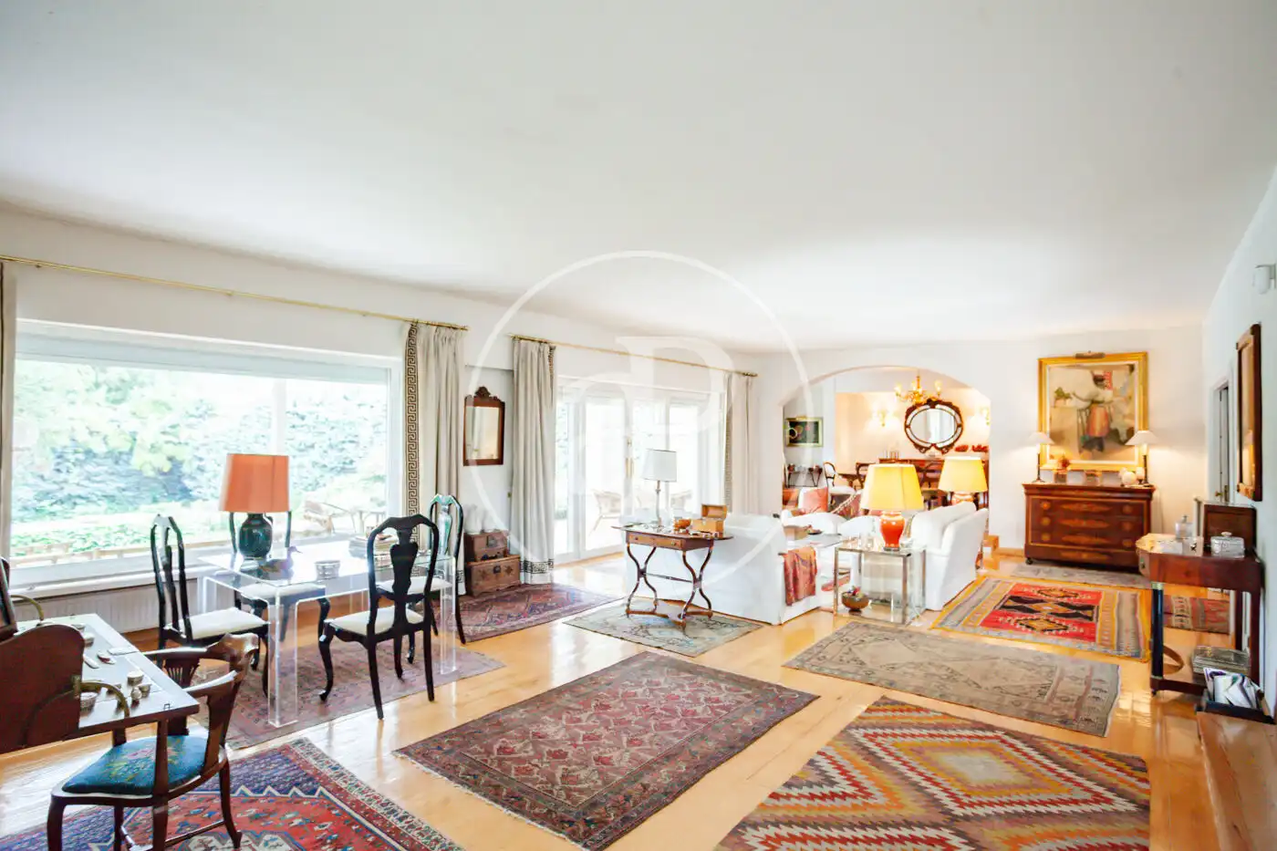Living room of Houses for sale in Madrid  with Heating, Private garden and Terrace