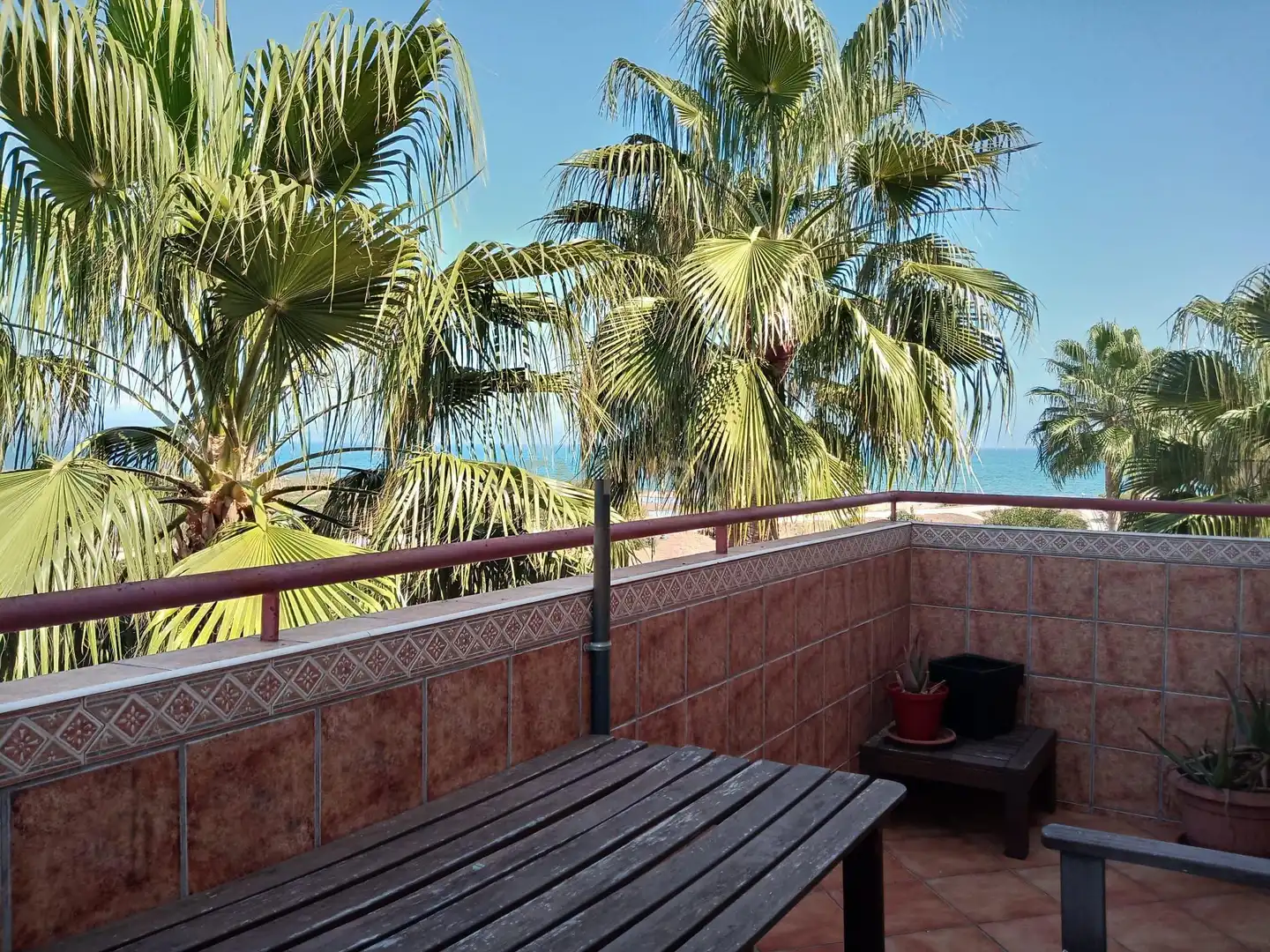 Terrasse von Wohnungen zum Verkauf in Málaga mit Klimaanlage, Privatgarten und Abstellraum