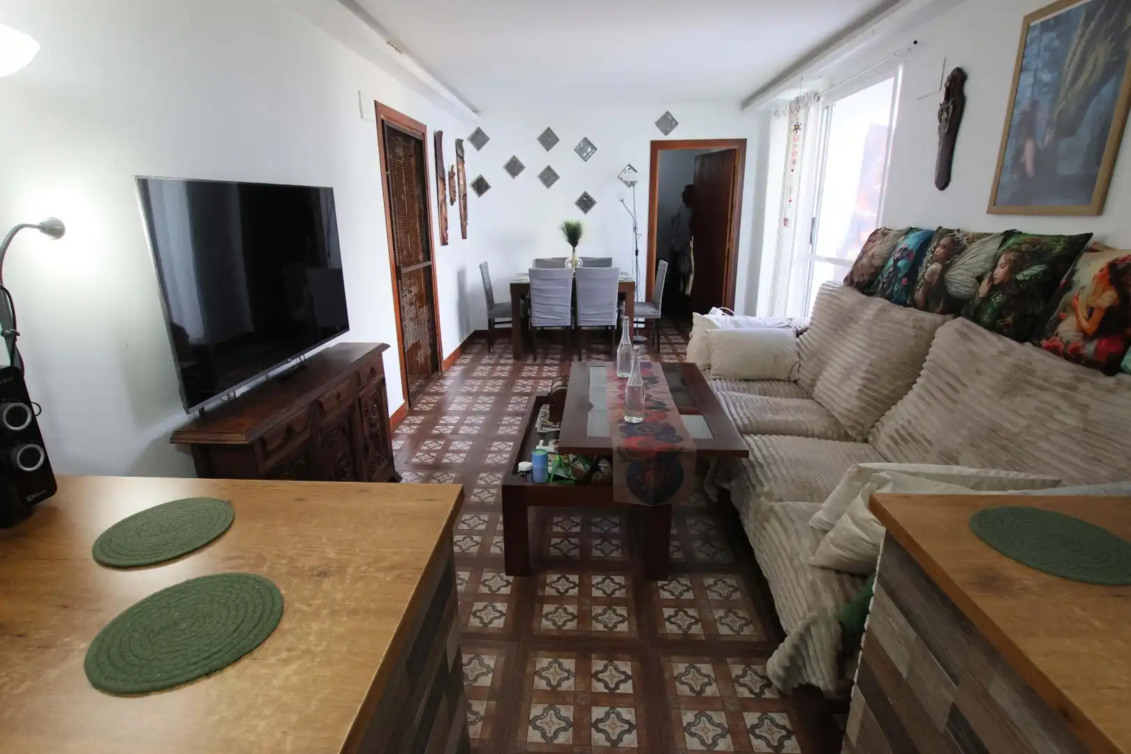 Wohnzimmer von Haus oder Chalet zum Verkauf in Montijo mit Klimaanlage
