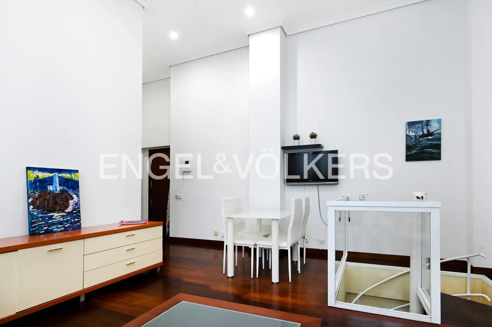 Wohnzimmer von Maisonette zur Miete in Santander mit Heizung, Privatgarten und Parkett