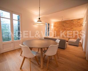 Dining room of Apartment to rent in  Barcelona Capital  with Air Conditioner, Heating and Parquet flooring