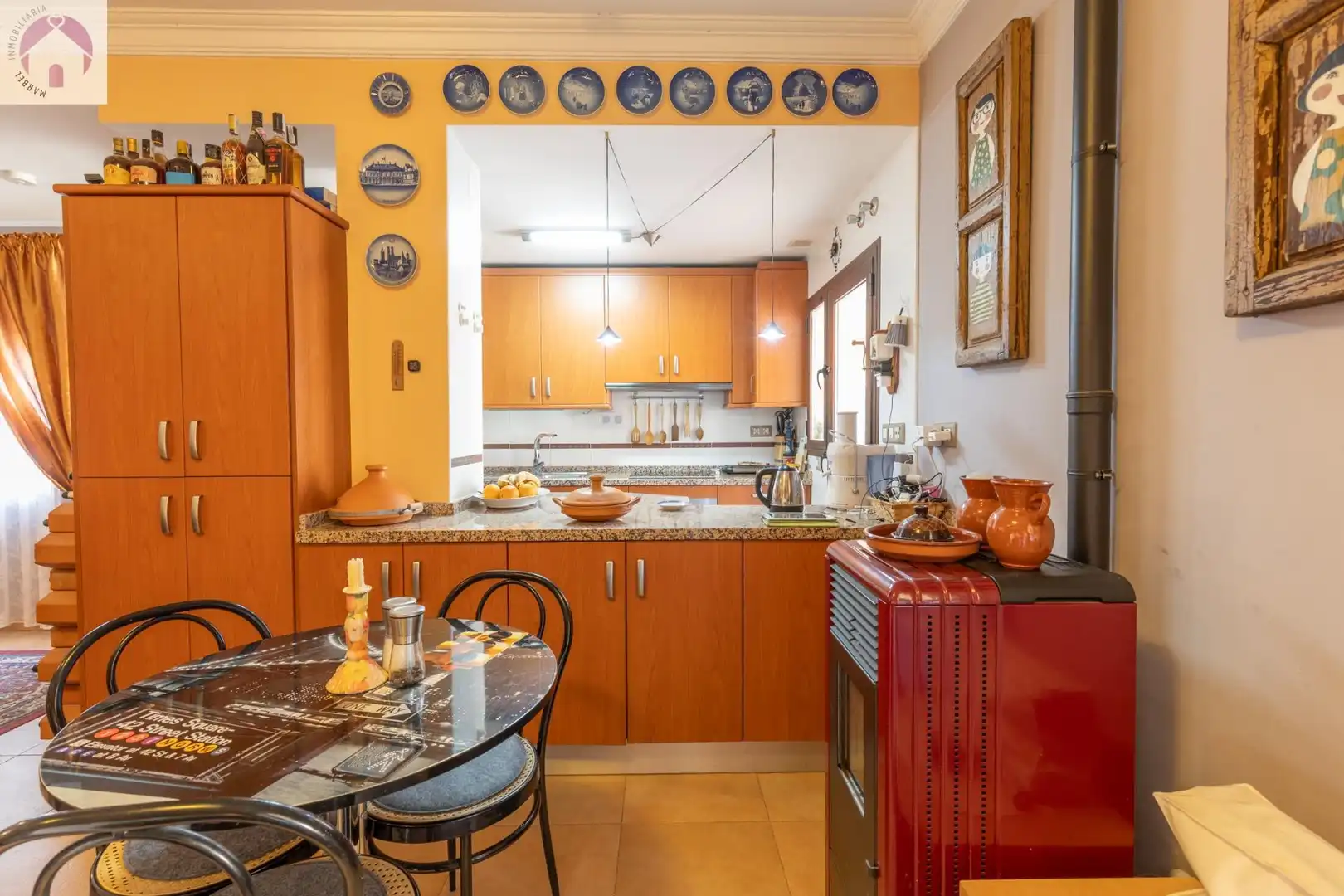Kitchen of Flat for sale in Güéjar Sierra  with Air Conditioner, Heating and Terrace