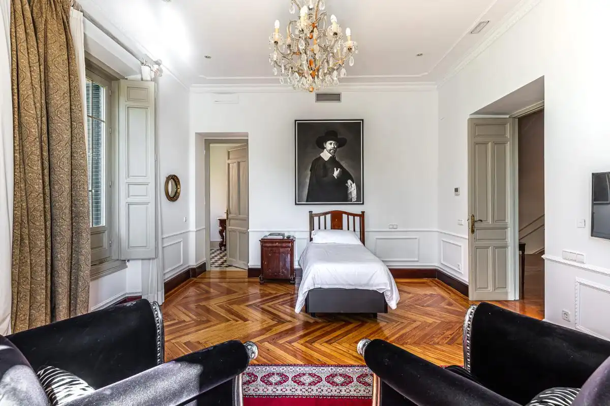 Bedroom of Houses for sale in San Lorenzo de El Escorial  with Air Conditioner, Heating and Private garden
