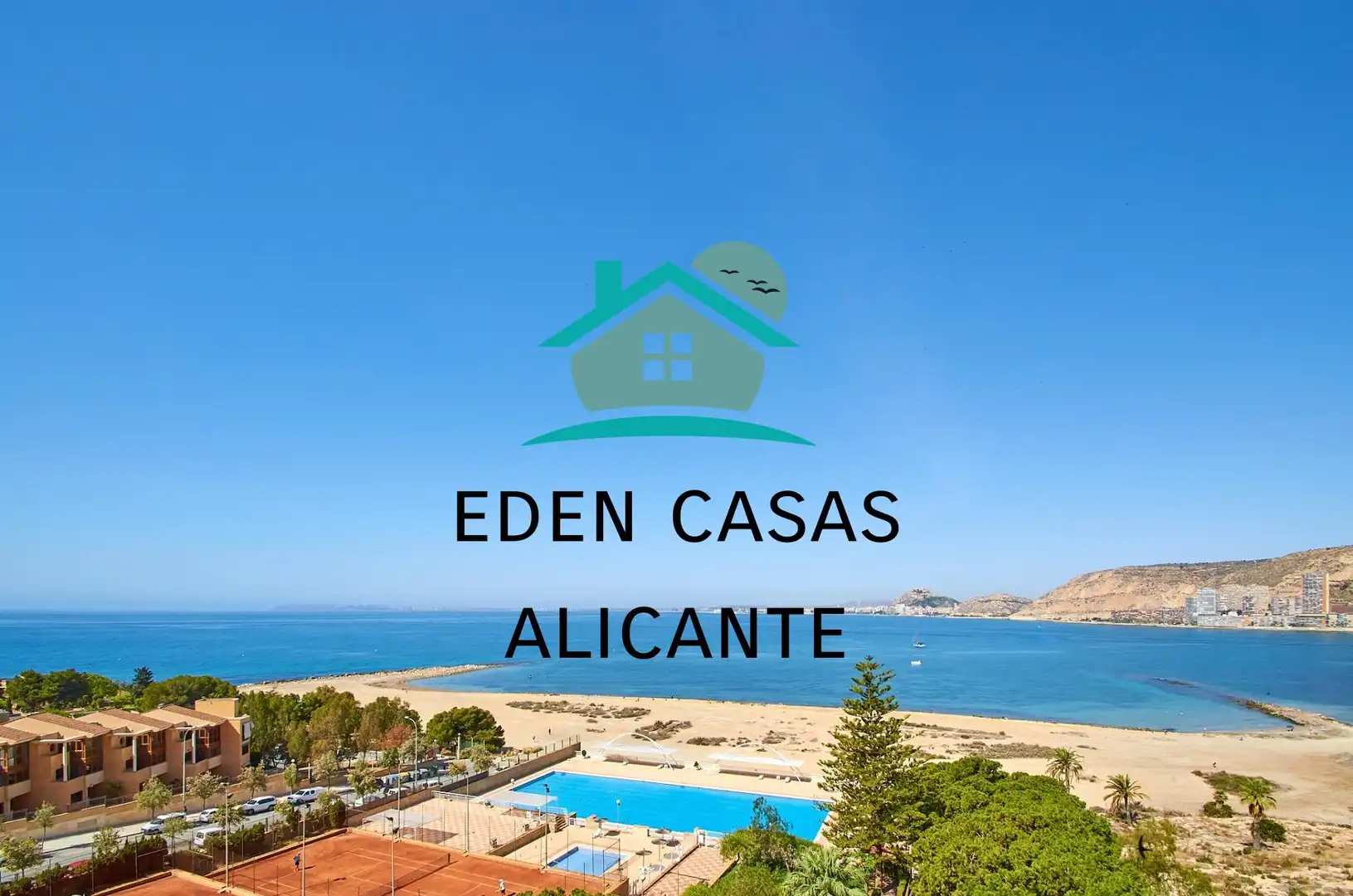 Außenansicht von Wohnungen zum Verkauf in Alicante / Alacant mit Klimaanlage, Heizung und Privatgarten