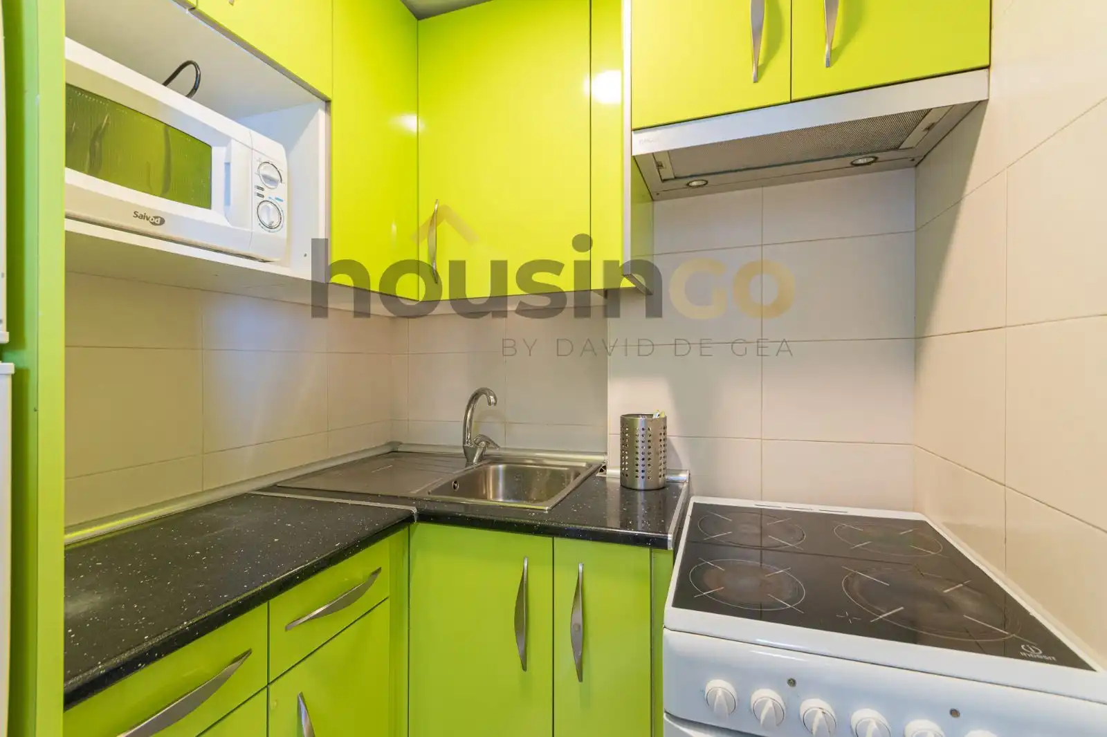 Cocina de Apartamento de alquiler en Madrid con Aire acondicionado, Calefacción y Terraza