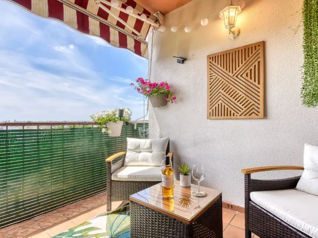 Terrace of Flat for sale in Figueres  with Air Conditioner