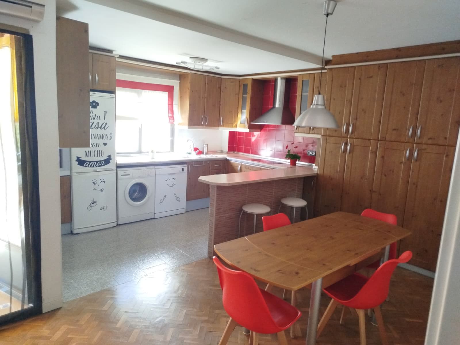 Cuina de Apartament de lloguer en Ciudad Real Capital amb Aire condicionat, Calefacció i Terrassa
