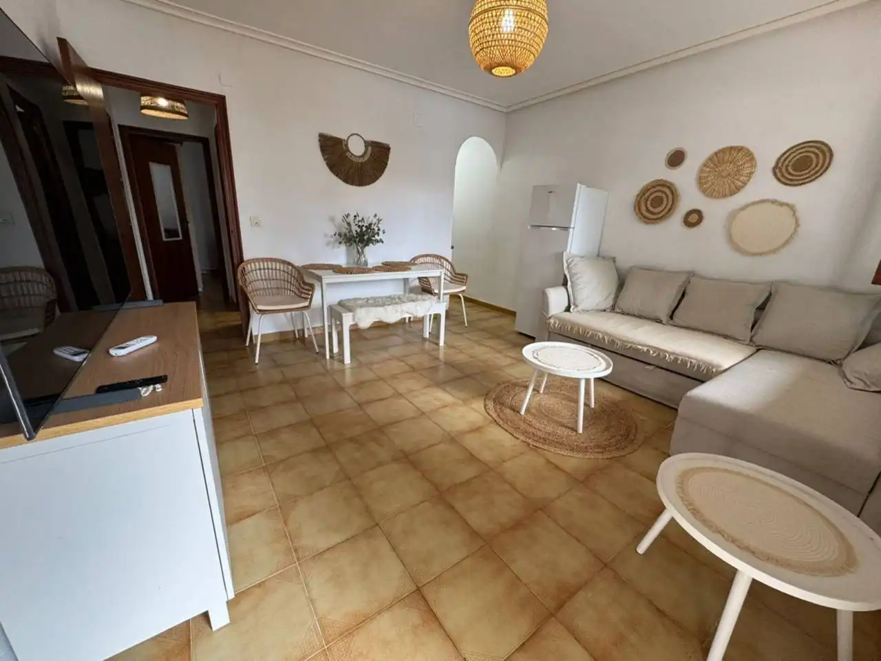 Living room of Apartments for sale in Santa Pola  with Air Conditioner, Terrace and Furnished