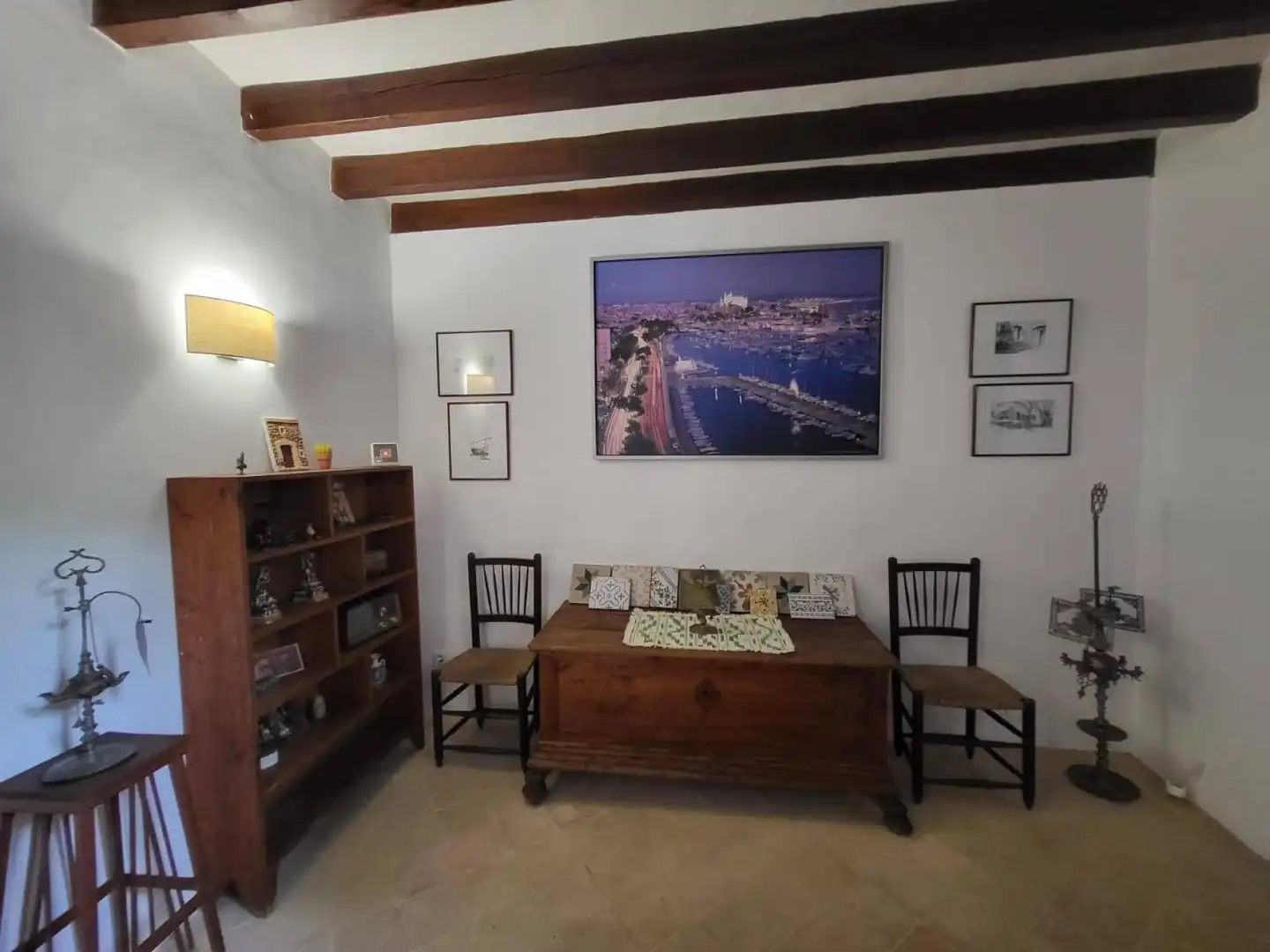 Sala d'estar de Finca rústica de lloguer en Sóller amb Calefacció
