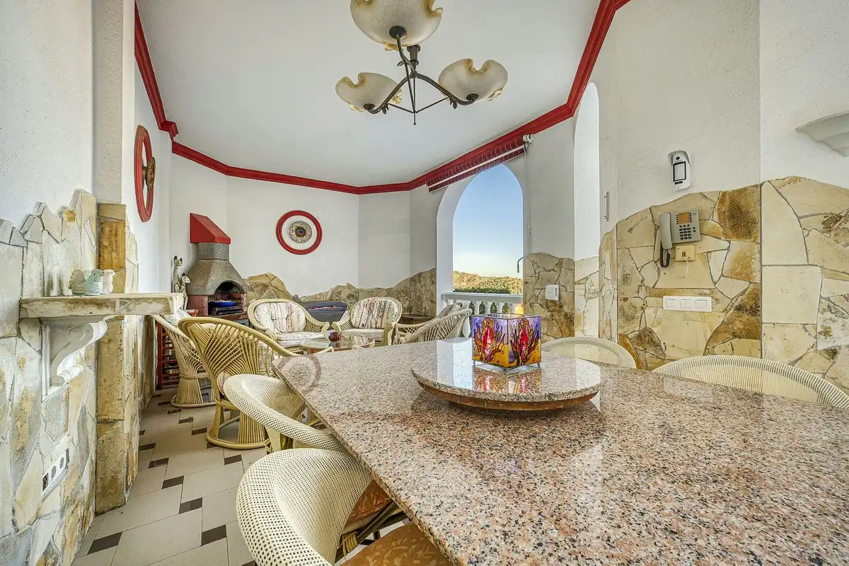 Kitchen of Detached homes for sale in Marbella  with Air Conditioner, Terrace and Storage room