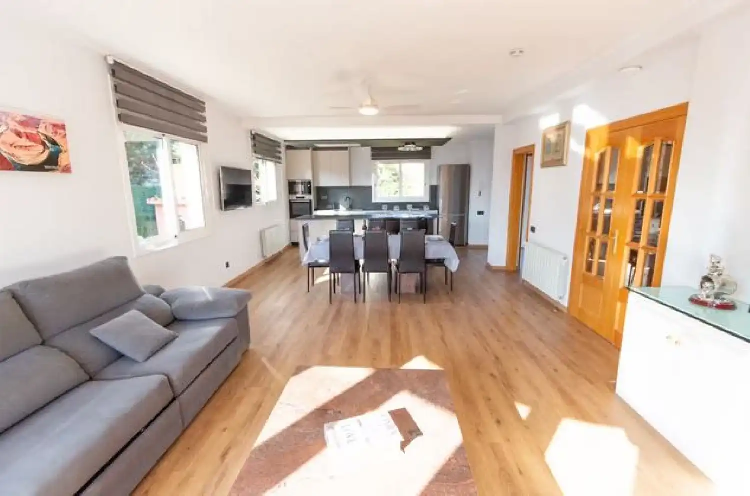 Sala de estar de Casa o chalet de alquiler en Vacarisses con Aire acondicionado, Calefacción y Jardín privado