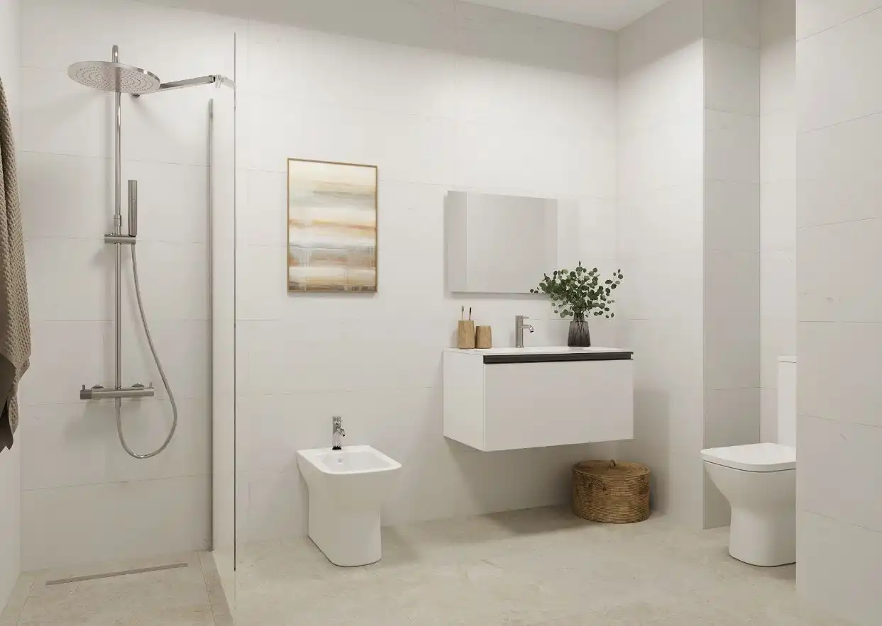 Bathroom of Flat for sale in  Huelva Capital  with Air Conditioner, Heating and Storage room