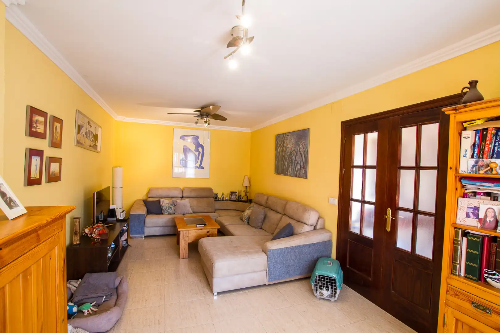 Sala de estar de Casa adosada en venta en Chiclana de la Frontera con Amueblado