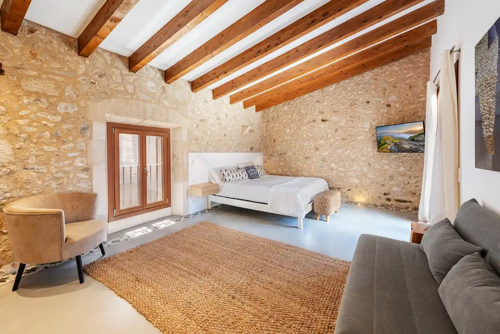 Bedroom of Country homes for sale in Pollença  with Air Conditioner, Heating and Private garden