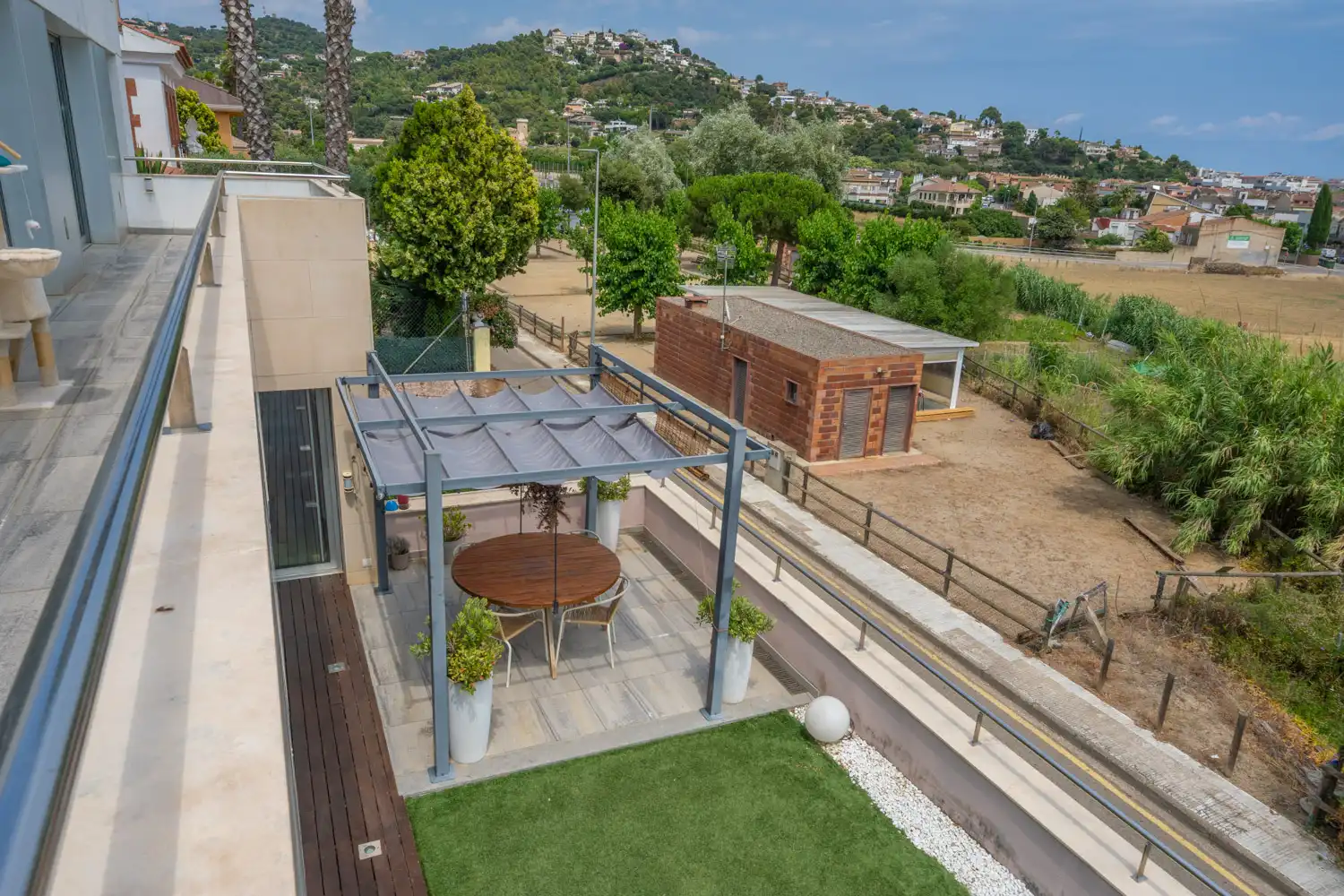 Terraza de Casa o chalet en venta en Santa Susanna con Aire acondicionado, Calefacción y Jardín privado