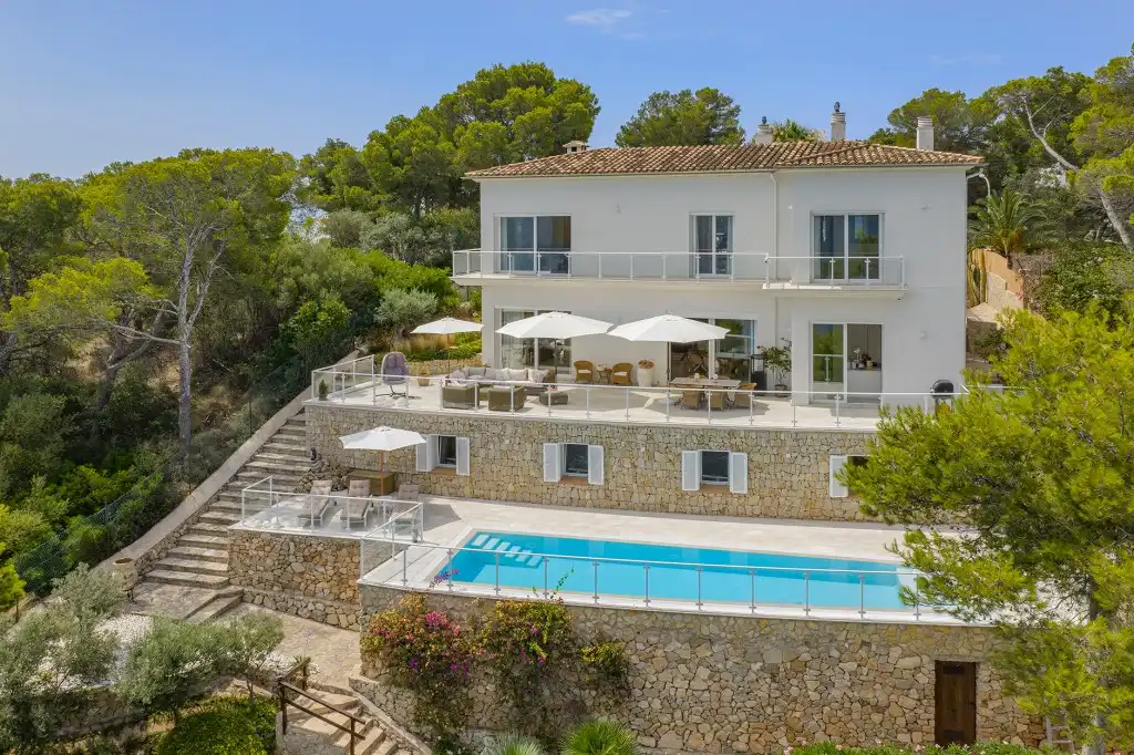 Exterior view of Houses for sale in Calvià  with Air Conditioner, Private garden and Terrace
