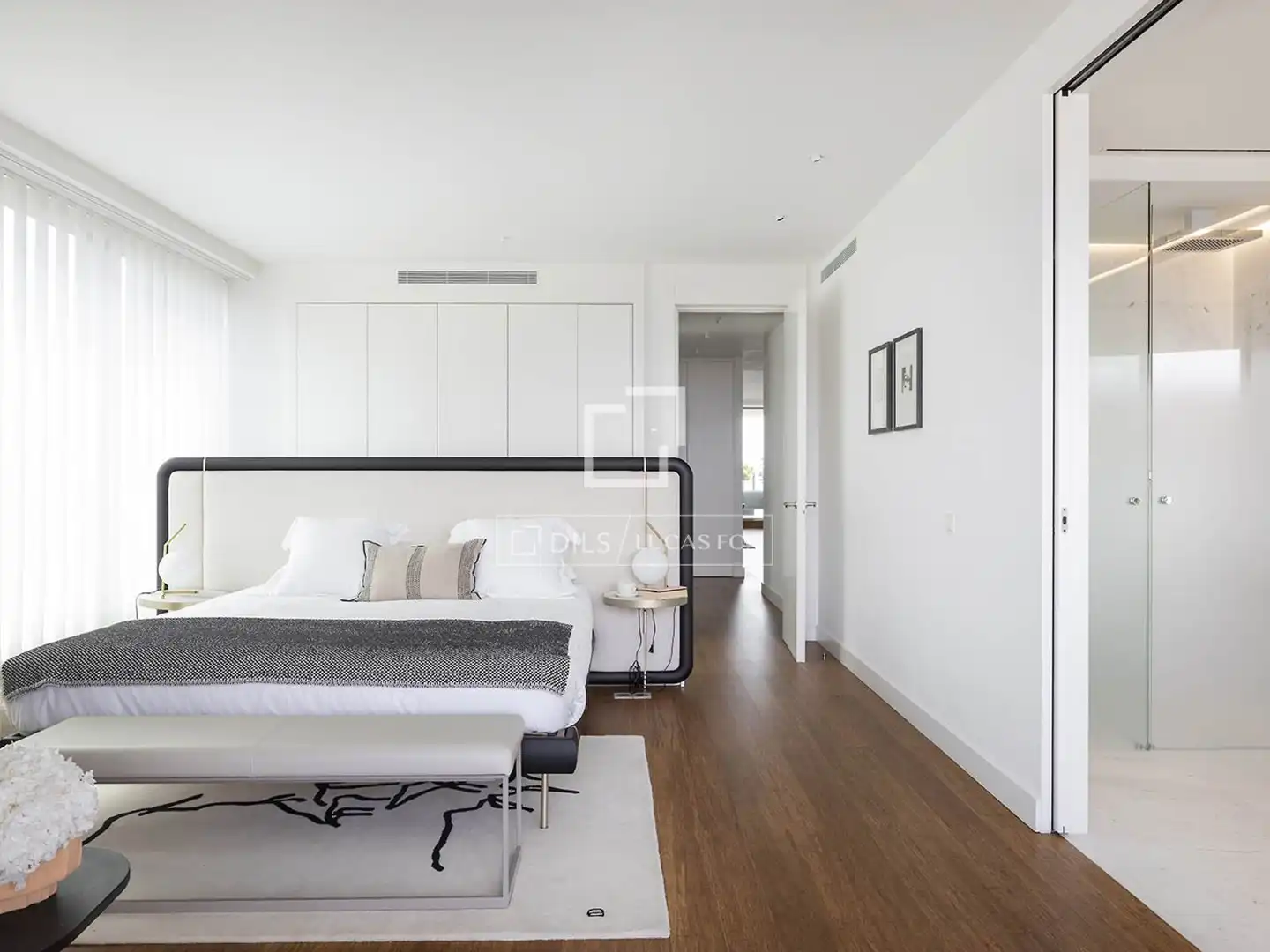 Schlafzimmer von Wohnung zum Verkauf in Barcelona mit Klimaanlage, Heizung und Parkett
