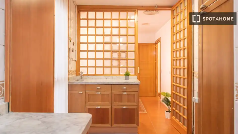 Kitchen of Flat for rent in Madrid  with Air Conditioner, Heating and Furnished