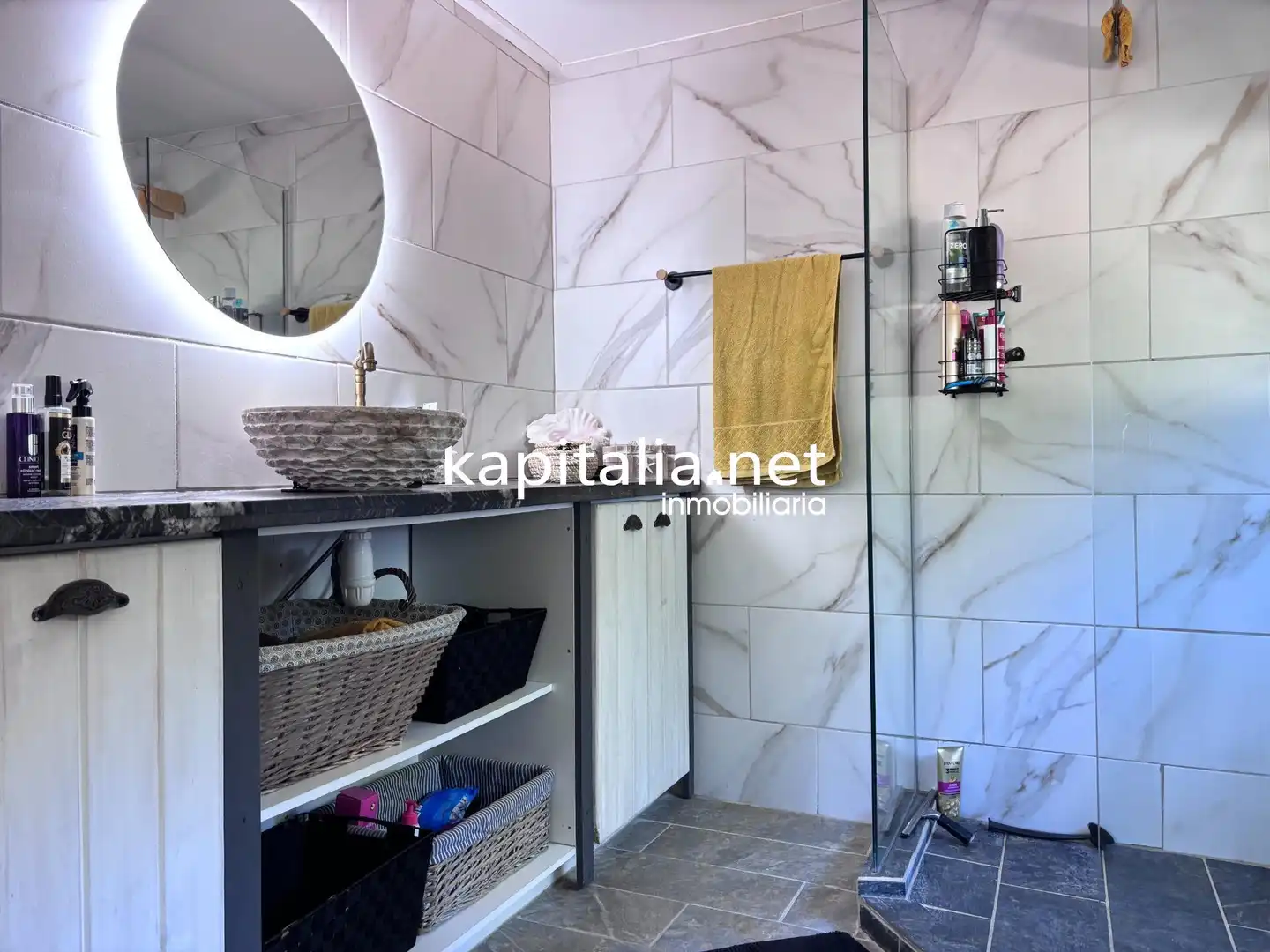 Bathroom of Houses for sale in Quatretonda  with Air Conditioner, Private garden and Terrace