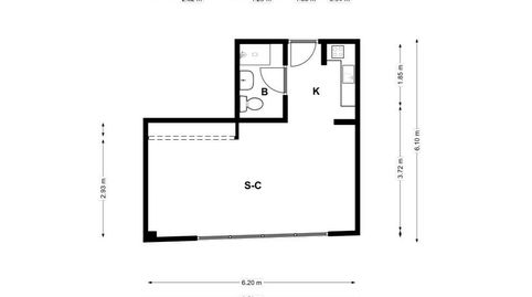 Foto 2 de Estudio en venta en Numancia, Madrid Capital