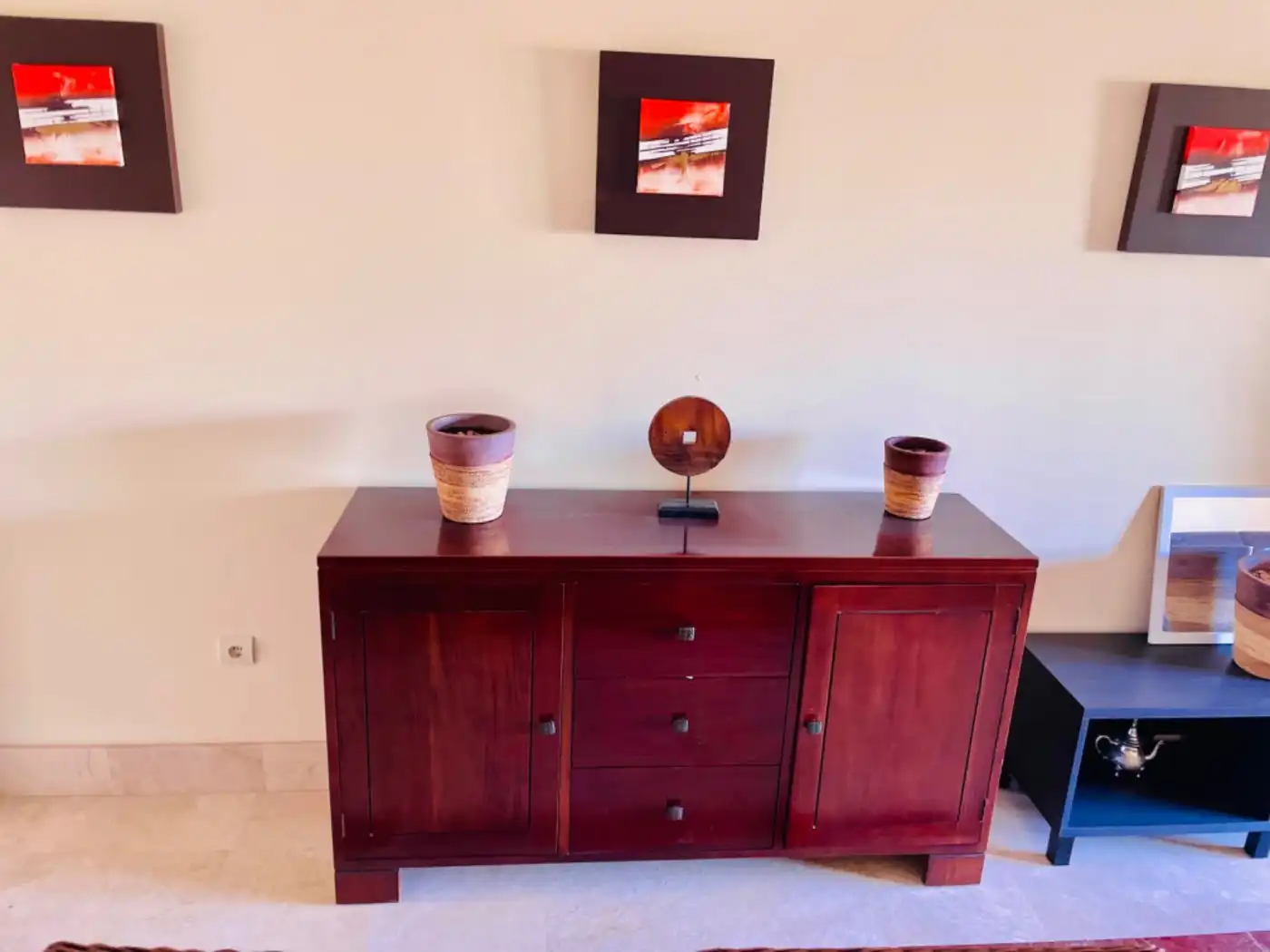 Wohnzimmer von Wohnung zur Miete in Sotogrande mit Klimaanlage, Terrasse und Möbliert