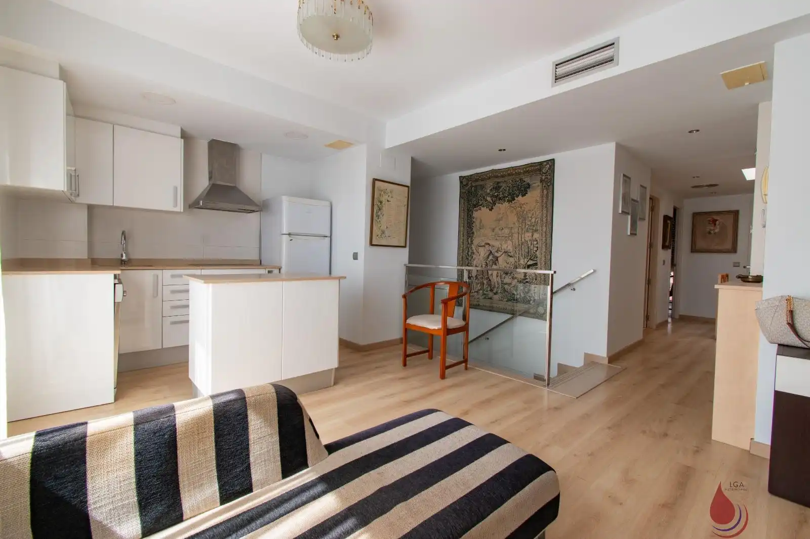 Sala de estar de Ático en venta en El Vendrell con Aire acondicionado, Parquet y Terraza
