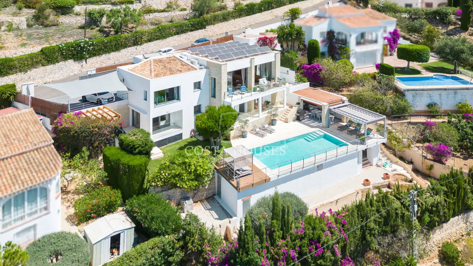 Vista exterior de Casa o chalet en venta en Jávea / Xàbia con Aire acondicionado, Jardín privado y Terraza