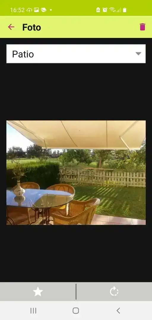 Terraza de Apartamento de alquiler en Rota con Aire acondicionado, Jardín privado y Piscina