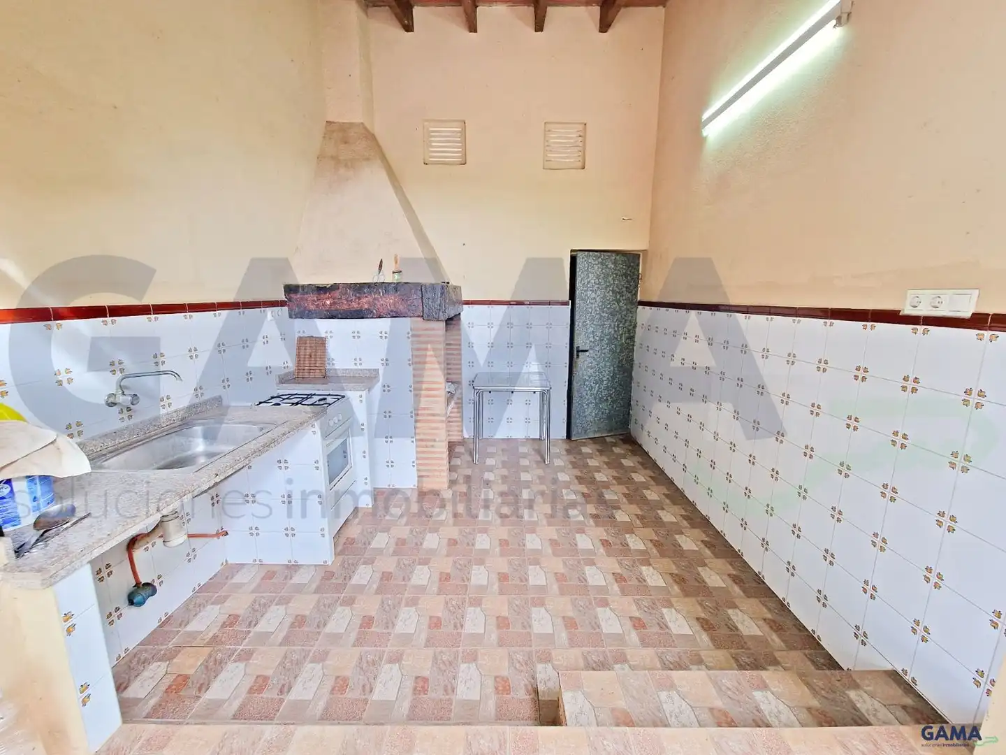 Cocina de Casa o chalet en venta en La Pobla Llarga con Aire acondicionado y Piscina